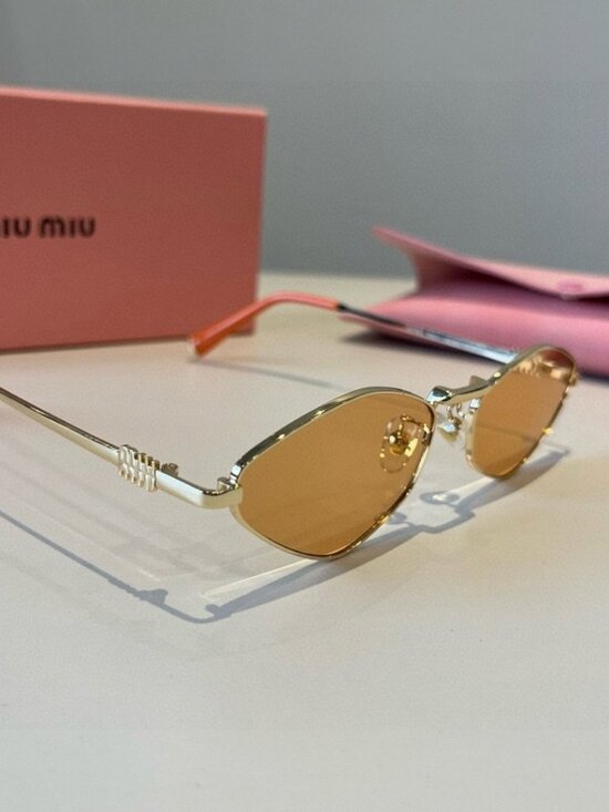 Miu Miu Small Metal-Frame Sunglasses main image 7
